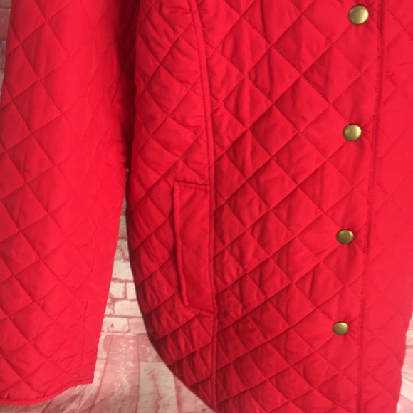 Appleseed's Jackets & Coats Appleseeds Red Quilted Puffer Car Coat